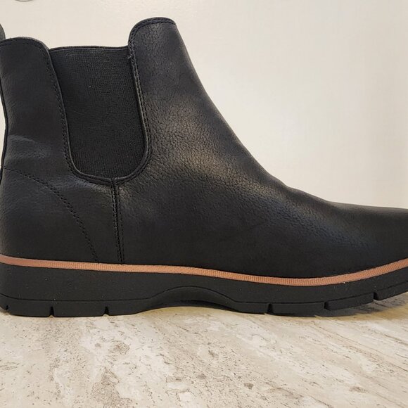 Dr. Scholls Northbound Chelsea Booties Black Faux Leather - b038 - Picture 5 of 9